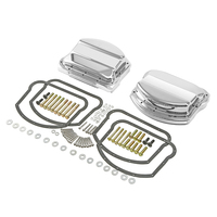 Ensemble de couvercles de culbuteurs CNC TCMT pour Harley Twin Cam 1999-2017, pièces de rechange chromées XF2906G56-E