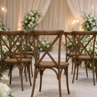 Chaise en résine plastique à dossier croisé démontable pour événements et fêtes, capacité 450 kg, vente en gros