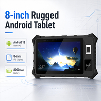 Tableta Robusta IP65 con Android 13 GMS, Pantalla de 8 Pulgadas, Batería de 8000 mAh, NFC, RFID, 4G, GPS, BT5.0, Reconocimiento Facial, Software Personalizado, Inspección de Campo, OEM
