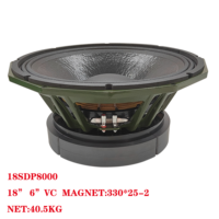 Haut-parleur de subwoofer de 18 pouces haute puissance 34 Hz-1 kHz 4000 W 1000 Hz