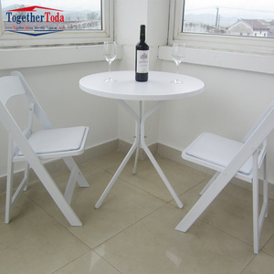 Chaises pliantes en plastique, chaises de jardinage, chaises pliantes en résine blanche pour enfants, chaise d'événement et de fête avec siège rembourré en vinyle - Product Image 2