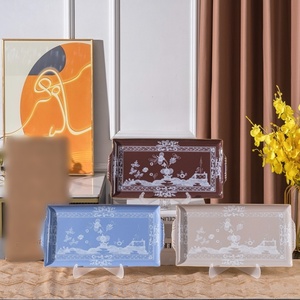 Best-selling American <b>Square</b> <b>Plate</b> <b>Set</b> of 2 Pieces-New Design for Wedding Tableware Dinnerware Gift - Product Image 1