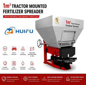 Esparcidor de Fertilizante de Acero Inoxidable 304 de 1m³ con Conexión de 3 Puntos y Accionamiento por Toma de Fuerza, Montado en Tractor, para Fincas y Huertos - Product Image 2