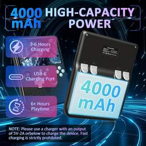 Console de jeu portable, écran IPS HD de 5.0 pouces, 256 go, 40000+ jeux intégrés, contrôle par bouton, Joystick, batterie de 6 heures, lecteur de jeu - Product Image 6