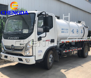 Camion-citerne diesel d'aspiration des eaux usées municipales 4x2 Foton, dragage haute pression, capacité de réservoir de 10000 à 30000 L - Product Image 6