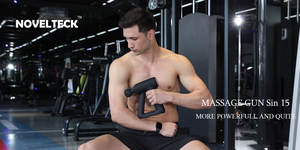 LUYAO 2025 pistol pijat tubuh komersial senyap baru bahan ABS <span class=keywords><strong>Stimulator</strong></span> jaringan dalam untuk aplikasi otot dan kepala - Product Image 2