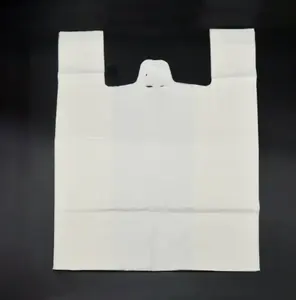 Compostable Vest Biodegradable Bag Custom Logo Printed Shopping Plastic Bags For Small Business