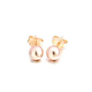 Pendientes <span class=keywords><strong>de</strong></span> <span class=keywords><strong>plata</strong></span> <span class=keywords><strong>de</strong></span> ley 925 con bola redonda, joyería <span class=keywords><strong>de</strong></span> moda, chapado en oro pulido - Product Image 4