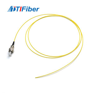 FC/UPC modo único Simplex 0,9mm bota corta 1m amarillo LSZH PVC fibra óptica Pigtail - Product Image 5