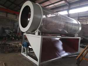 Bouteille en plastique particules en plastique Tamis vibrant de décontamination Tamis à tambour rotatif Équipement de criblage Trommel - Product Image 6