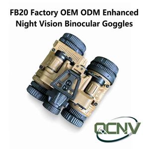 QCNV FB20 Jumelles de vision nocturne thermique à fusion binoculaire, dispositif de vision nocturne à double spectre monté sur casque pour l'observation - Product Image 5