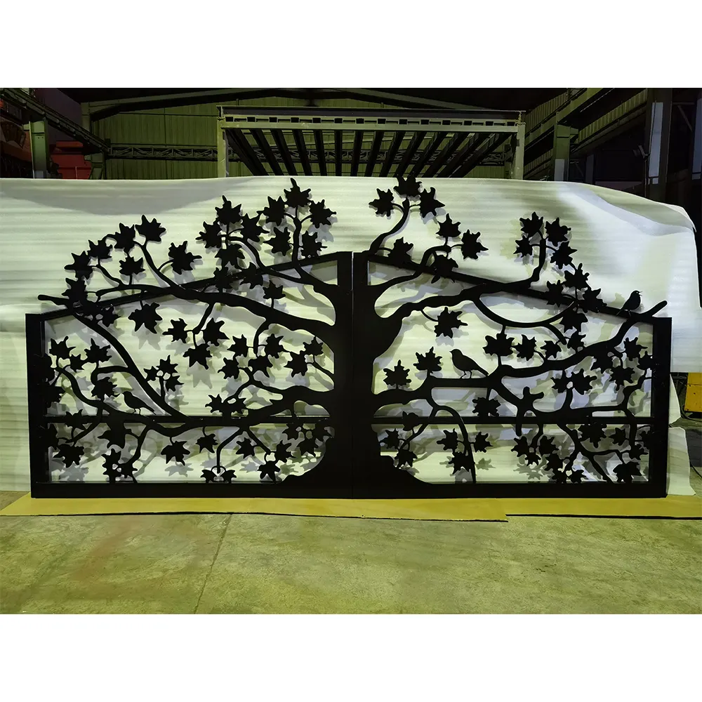 Professional Design Customization Garden Iron Sliding Door Villa Fence Front Gate Prices