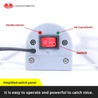 Piège à souris électrique infrarouge automatique super puissant, nouvelle technologie domestique de lutte antiparasitaire, tueur de rats et souris