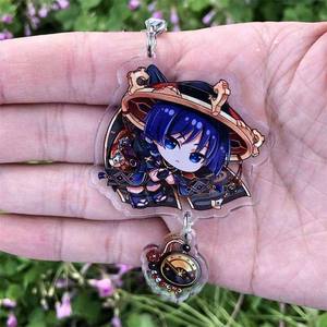 Llavero de Cosplay Kawaii de Dibujos Animados del Juego Genshin Impact 2024, Yae Miko, Wanderer, Tartaglia, Nahida, Kaedehara <span class=keywords><strong>Kazuha</strong></span>, <span class=keywords><strong>Hu</strong></span> <span class=keywords><strong>Tao</strong></span> - Product Image 4