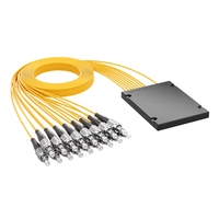 Répartiteur de Fibre Optique PLC 1x16, Connecteur FC/UPC, Monomode, Boîtier ABS, Composant Passif pour Réseau de Distribution FTTH