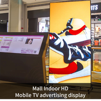 Pantalla LED P1.75 P2.19 para Interiores, Móvil, de Pie, para Publicidad, Carteles, Vallas Publicitarias, para Centros Comerciales