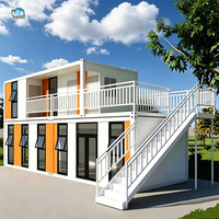 Maison préfabriquée de luxe, chambres compactes économiques, maison mobile modulaire extensible en conteneur, fabriquée à partir de conteneurs