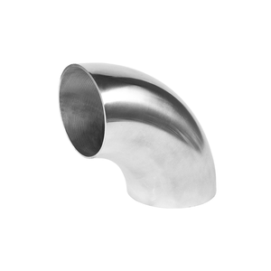 Coude en acier inoxydable poli basse pression avec <span class=keywords><strong>raccord</strong></span> à souder - Product Image 1