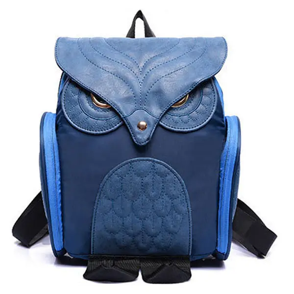 YTF-P-SJB215 3D OWL design fashion leather backpack for ladies