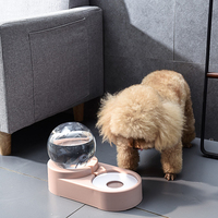 Bol et distributeur d'eau automatiques 2-en-1 de haute qualité en acier inoxydable et plastique, étanche, 2L, pour chiens et chats