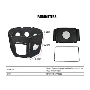 Box per animali domestici all'aperto morbido per cani pieghevole per animali domestici box portatile 8 pannelli per recinzione in acciaio pieghevole per animali domestici penna per esercizi - Product Image 3