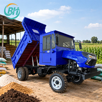 Camion de transport agricole tout-terrain robuste à quatre roues motrices, véhicule benne basculante pour tunnel minier, remorque tracteur, pompe moteur