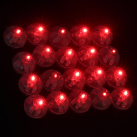 50Pcs Mini LED Lumière Boule Ronde Flash Boule LED Ballon Lumière Alimenté Par Batterie Lampes Lumineuses pour Lanterne Décoration De Fête De Mariage