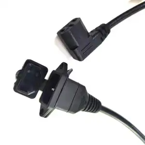 Netz kabel CPU PDU wasserdicht IEC320 C14 bis C13 Netz kabel mit Abdeckung