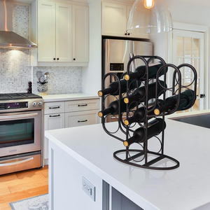 Estante de Vino de Metal de Gran Capacidad para 10 Botellas, Diseño de <span class=keywords><strong>Cactus</strong></span>, Personalizado, Soporte para Botellas de Vino, Exhibidor de Botellas de Vino - Product Image 3