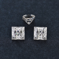 SICGEM Moissanite Synthétique Taille Princesse 3x3mm 11x11mm Couleur D Pureté VVS1 Certifiée GRA Dureté 9.25 pour Bijoux Bague