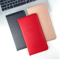 Porte-documents de véhicule en cuir PU personnalisé avec logo, pour immatriculation, assurance, permis de conduire – Promotionnel