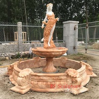 Fontaine d'eau de jardin en marbre blanc pur, grande taille, grec, ancien, fontaine d'eau