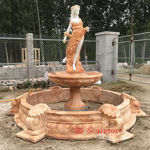 Fontaine d'eau de jardin <span class=keywords><strong>en</strong></span> marbre blanc pur, grande taille, grec, ancien, fontaine d'eau - Product Image 4