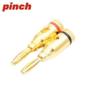Budweiser Banana Plug 4mm Brass <b>Audio</b> Connector No-Soldering <b>Speaker</b> Wire Adapter Audiophile Use - Product Image 2