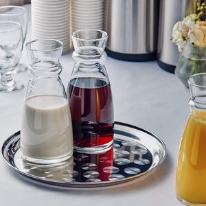Plateau de service en <span class=keywords><strong>acier</strong></span> inoxydable, prix plus bas, plat rond en métal avec motif végétal pour table, fête ou club - Commande minimum 100 pièces - Product Image 5