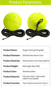 Entrenador <span class=keywords><strong>de</strong></span> <span class=keywords><strong>Tenis</strong></span> Elástico Ruidongle <span class=keywords><strong>con</strong></span> <span class=keywords><strong>Cuerda</strong></span> para Práctica Individual, Alta Elasticidad, Duradero y Resistente, Ideal para Principiantes - Product Image 2