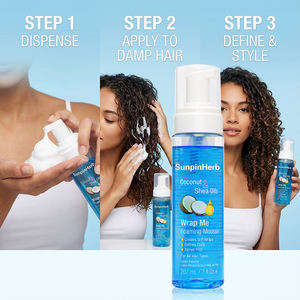 Mousse Coiffante Wrap Me à la Noix de Coco et aux Huiles de Karité – Légère, Fixation Douce, Application Facile, Non Grasse, Anti-Frisottis pour Tous Types de Cheveux - Product Image 4