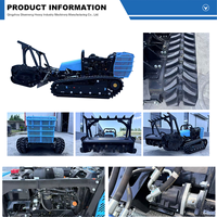 Tondeuse robotisée SHANNENG TANK 40 autopropulsée télécommandée tout-terrain sur chenilles avec moteur Yanmar pour la remise en état des pentes