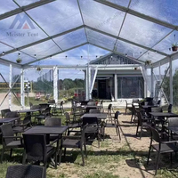 Cadre en aluminium durable et tente chapiteau en PVC transparent pour fêtes de mariage en plein air Tente permanente transparente pour événement à vendre