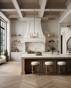 Conception de cuisine sur mesure en bois massif 2025, style shaker, luxe classique, armoires modulaires en bois de noyer, ensemble d'armoires de cuisine, meubles - Product Image 5