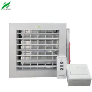 telecontrol supply air diffuser grille with adjustable motorized dampers