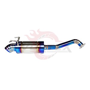 ท่อไอเสีย Vortex Premium Burnt Blue Titanium Alloy Dolphin Tip สำหรับ Honda Fit Jazz GK5 L15B รุ่น Axle Back - Product Image 1