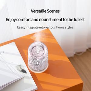 เครื่องเพิ่มความชื้นในอากาศแบบตั้งโต๊ะขนาดเล็กพกพา รุ่น Cross Border พร้อมฟังก์ชั่นพ่นไอน้ำแบบเปลวไฟ และกระจายกลิ่นหอม - Product Image 4