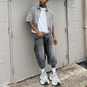 <span class=keywords><strong>Camicia</strong></span> da <span class=keywords><strong>uomo</strong></span> con bottoni <span class=keywords><strong>a</strong></span> <span class=keywords><strong>scacchi</strong></span> Premium <span class=keywords><strong>a</strong></span> maniche corte personalizzata alla moda - Product Image 4