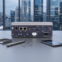 Mini PC Fanless Intel J4205/J3455, 8 Go de RAM, 2 ports LAN, 4 ports USB, 2 ports COM, 2 ports CANBus, 8 ports DIO, ordinateur embarqué pour le contrôle industriel