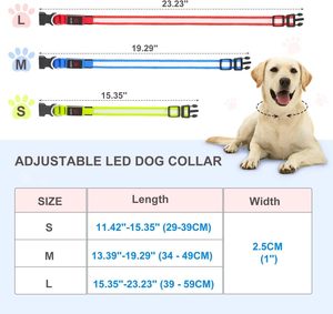 <span class=keywords><strong>Collar</strong></span> Reflectante Luminoso para Mascotas, Personalizado, Impermeable, con Luz Intermitente, Ajustable, Recargable por USB Tipo-C, de Lujo, con LED, para Perros - Product Image 6