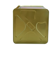 Bidon carré en fer blanc de 18 L, imprimé UV, de qualité alimentaire, avec bouchon à vis, pour l'huile de tournesol, l'huile de soja, l'huile végétale, l'huile d'arachide et le beurre