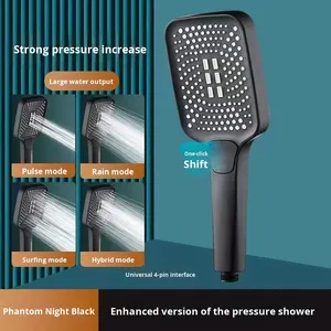 Large <strong>Square</strong> Pressurized <strong>Shower</strong> <strong>Head</strong> with Hose Set Modern and Simple Design Rain <strong>Shower</strong> for Bathing and Hotel Use - Product Image 6