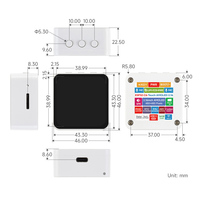 ESP32-C6 Papan Pengembangan Layar Sentuh AMOLED 2,16 inci Resolusi 480 * 480 16,7 Juta Warna Mendukung Mikrofon Ganda
