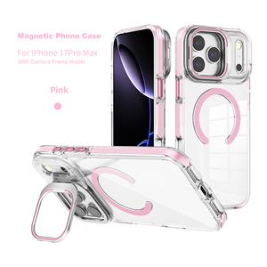 Funda Magnética Transparente a Prueba de Golpes Sumashi para <span class=keywords><strong>iPhone</strong></span> 17 Pro Max con Soporte de Anillo y Carga Inalámbrica - Product Image 5